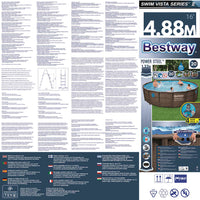 Bestway Set Piscina Power Steel 488x122 cm 3202568