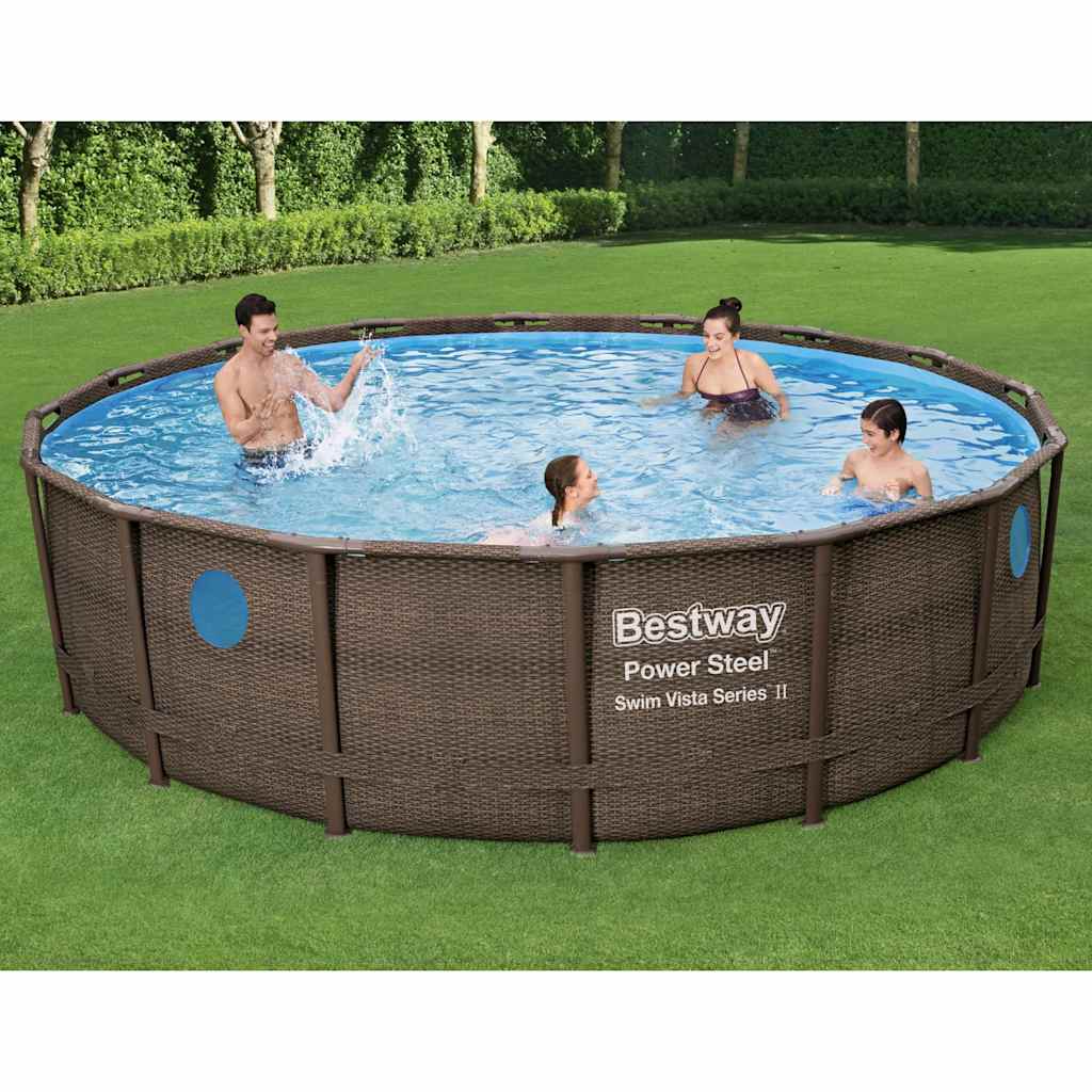 Bestway Set Piscina Power Steel 488x122 cm 3202568