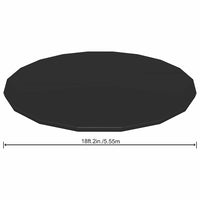 Bestway Copertura per Piscina Flowclear Fast Set 555 cm 3202588