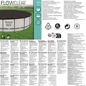 Bestway Copertura per Piscina Flowclear Fast Set 555 cm 3202588