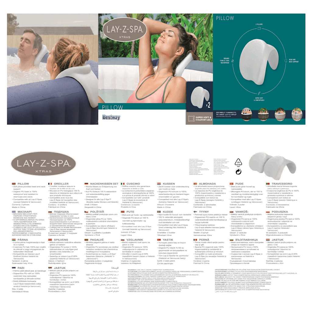 Bestway Cuscino Lay-Z-Spa 25x19,5x17,5 cm 3202597