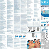 Bestway Telaio Piscina Steel Pro 396x84 cm 3202618
