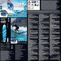 Bestway SUP Gonfiabile Hydro-Force Compact Surf 8 243x57x7 cm 3202620