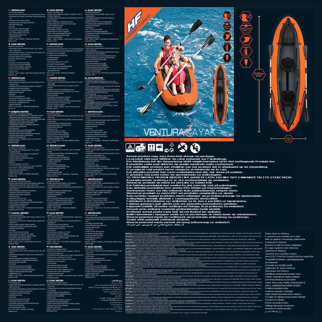 Bestway Hydro-Force Kayak Ventura X2 330x86 cm 3202621