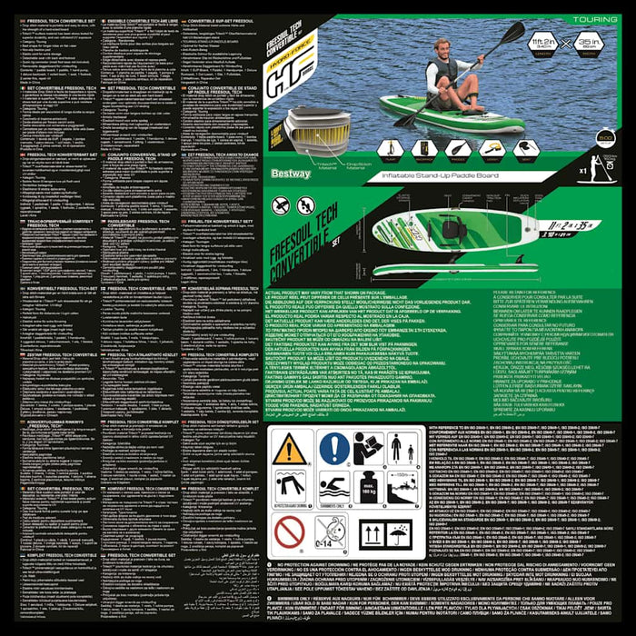 Bestway Set da SUP Gonfiabile Hydro-Force Freesoul Tech 340x89x15 cm 3202646