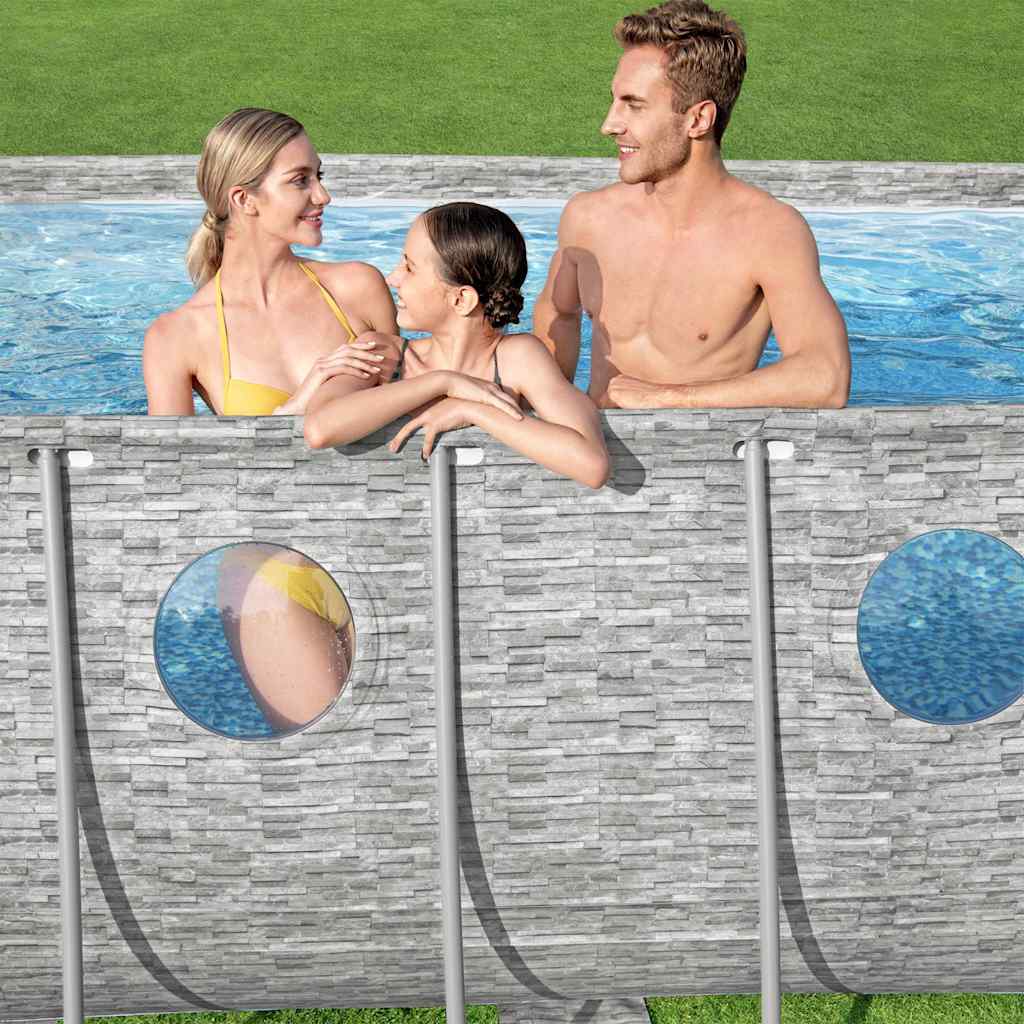 Bestway Set Piscina Power Steel Swim Vista Series 549x274x122 cm 3202672