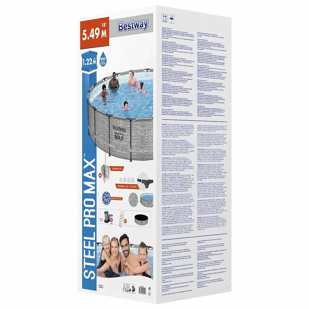 Bestway Piscina Power Steel 549x122 cm 3202674