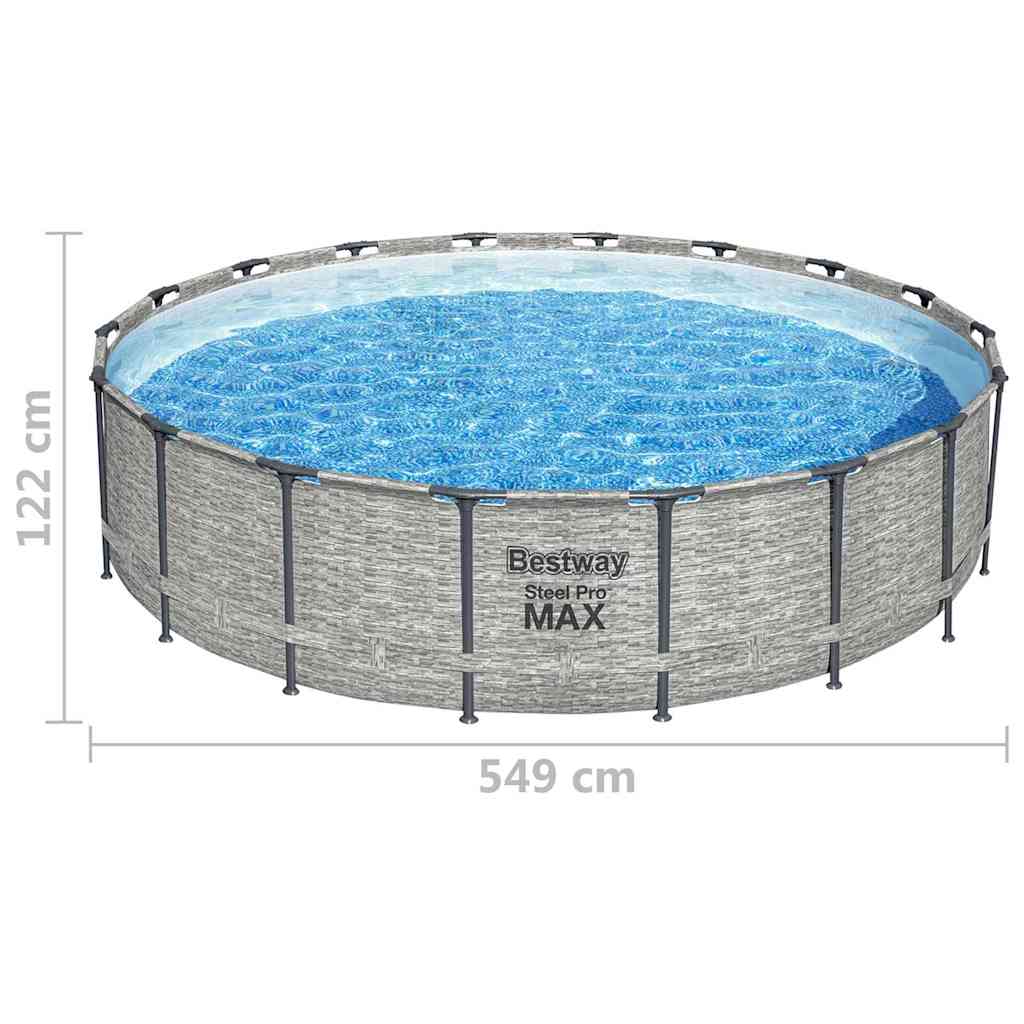 Bestway Piscina Power Steel 549x122 cm 3202674