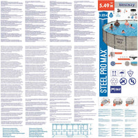 Bestway Piscina Power Steel 549x122 cm 3202674