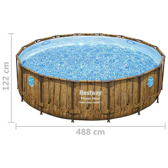 Bestway Set Piscina Power Steel 488x122 cm 3202675