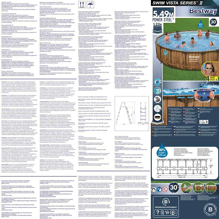 Bestway Set Piscina Power Steel 549x122 cm 3202676