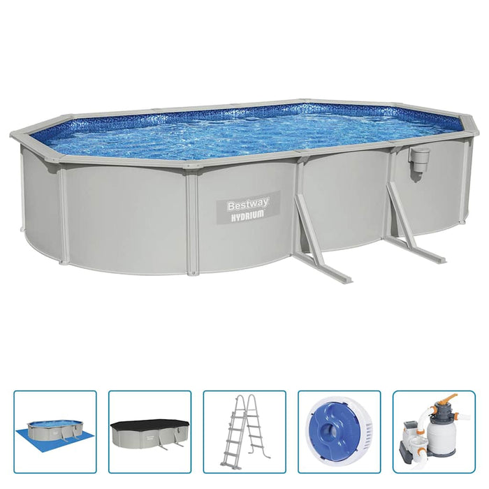 Bestway Telaio Piscina Fuori Terra Ovale Hydrium 610x360x120 cm 3202678