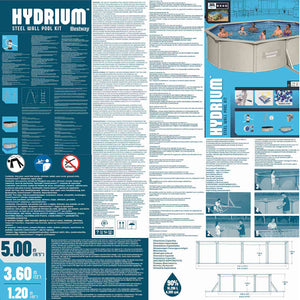 Bestway Set Piscina Hydrium 500x360x120 cm 3202681