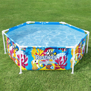 Bestway Piscina per Bambini Fuori Terra Pro Anti UV Acciaio 183x51cm 3202686