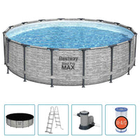 Bestway Piscina Rotonda Power Steel 488x122 cm 3202688