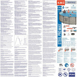 Bestway Piscina Rotonda Power Steel 488x122 cm 3202688