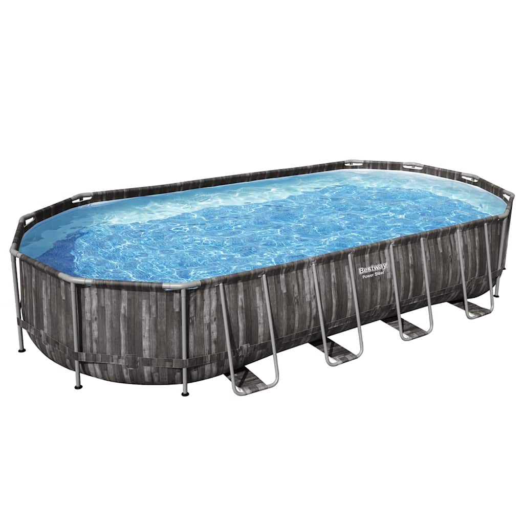 Bestway Set Piscina Ovale 7,32x3,66x1,22 m 3202689