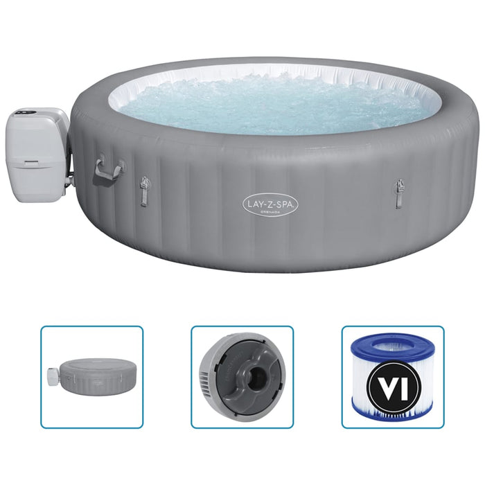 Bestway Vasca Idromassaggio Rotonda Lay-Z-Spa Grenada Airjet 3202694