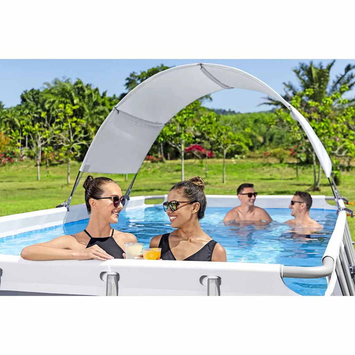 Bestway Tettoia per Piscina Fuori Terra Bianco 3202715
