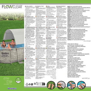 Bestway Tettoia per Piscina Fuori Terra Bianco 3202715