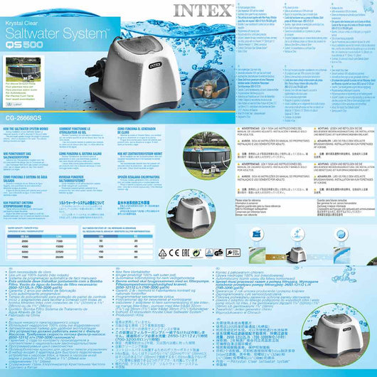 INTEX Sistema per Acqua Salata Krystal Clear ECO 26668GS 3202718