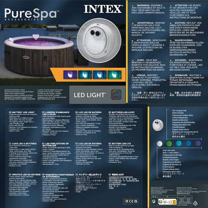 INTEX Luce LED Multicolore per Bubble Spa 28503 3202742