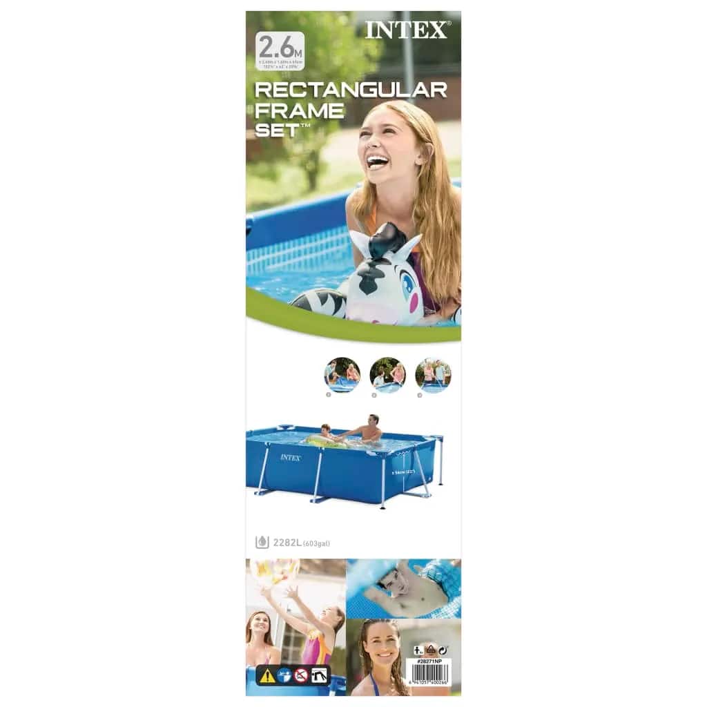 INTEX Piscina Rectangular Frame 260x160x65 cm 3202753