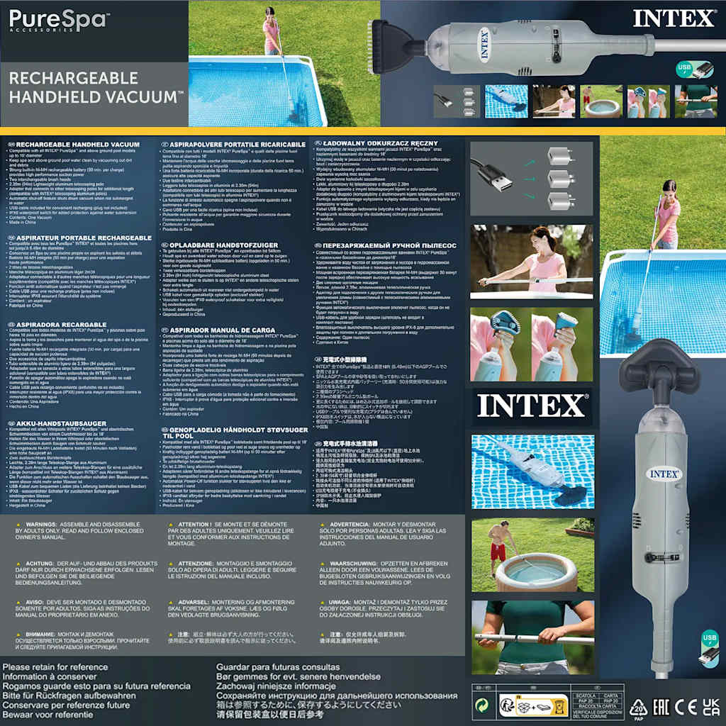 INTEX Pompa con Filtro a Cartuccia 1250 L/h 28602GS 3202765