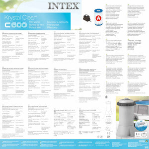 INTEX Pompa con Filtro a Cartuccia 2271 L/h 28604GS 3202766