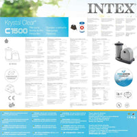 INTEX Pompa con Filtro a Cartuccia 5678 L/h 28636GS 3202768