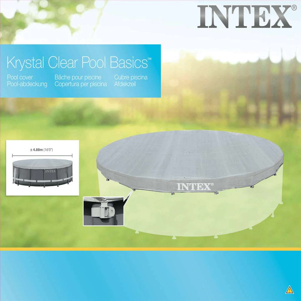 INTEX Copertura per Piscina Rotonda Deluxe 488 cm 3202789