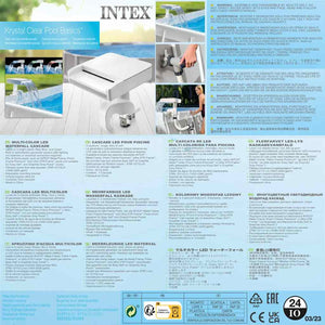 INTEX Fontana con Luce LED da Piscina Multicolore 28090 3202793