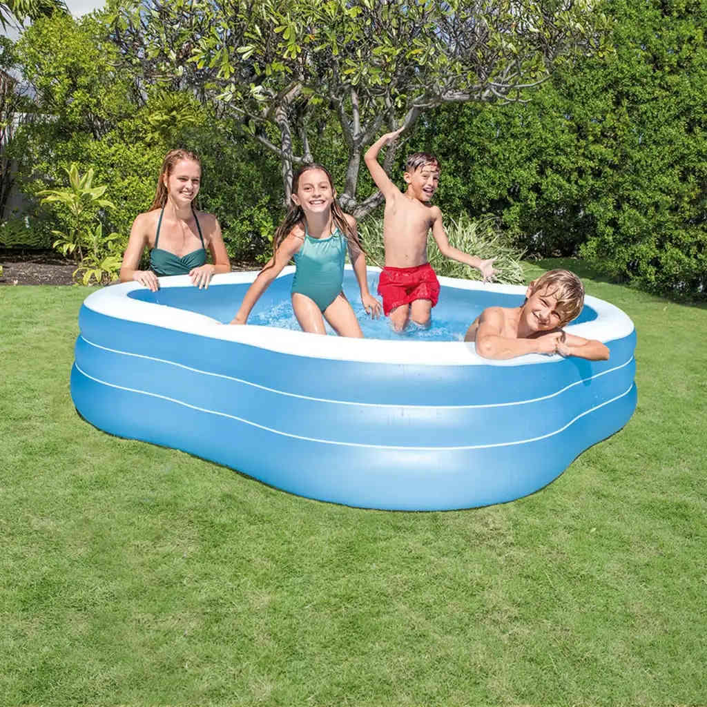 INTEX Piscina Gonfiabile Swim Center Beach Wave 229x229x56 cm 57495NP 3202799