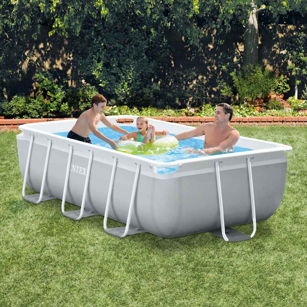 INTEX Set Piscina Prism Frame Rettangolare 300x175x80 cm 3202844