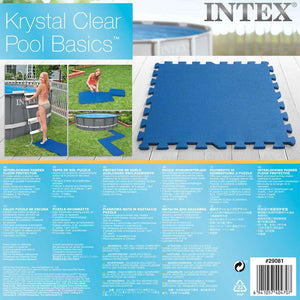 INTEX Protezioni del Pavimento della Piscina 8 pz 50x50 cm Blu 3202858