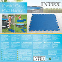 INTEX Protezioni del Pavimento della Piscina 8 pz 50x50 cm Blu 3202858