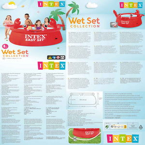 INTEX Piscina Gonfiabile Granchio Felice Easy Set 183x51 cm 3202880