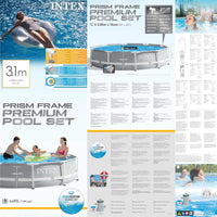 INTEX Set Piscina Prism Frame Premium 305x76 cm 3202885