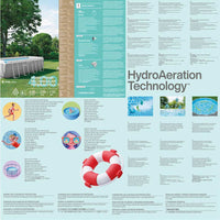 INTEX Set Piscina Prism Frame Rettangolare 400x200x122 cm 3202888