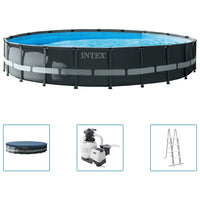 INTEX Set Piscina Rotonda Ultra XTR Frame 610x122 cm 3202891