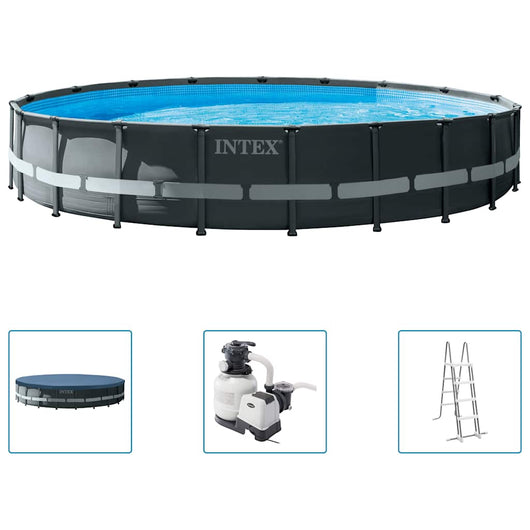 INTEX Set Piscina Rotonda Ultra XTR Frame 610x122 cm 3202891