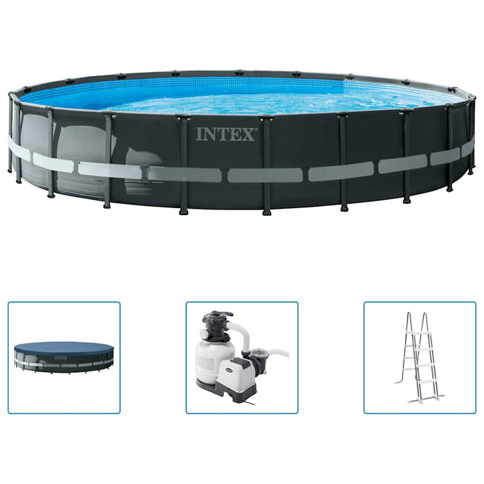 INTEX Set Piscina Rotonda Ultra XTR Frame 610x122 cm 3202891