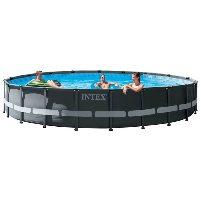 INTEX Set Piscina Rotonda Ultra XTR Frame 610x122 cm 3202891