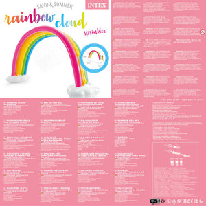 INTEX Spruzzatore Multicolore con Arcobaleno e Nuvole 300x109x180 cm 3202908