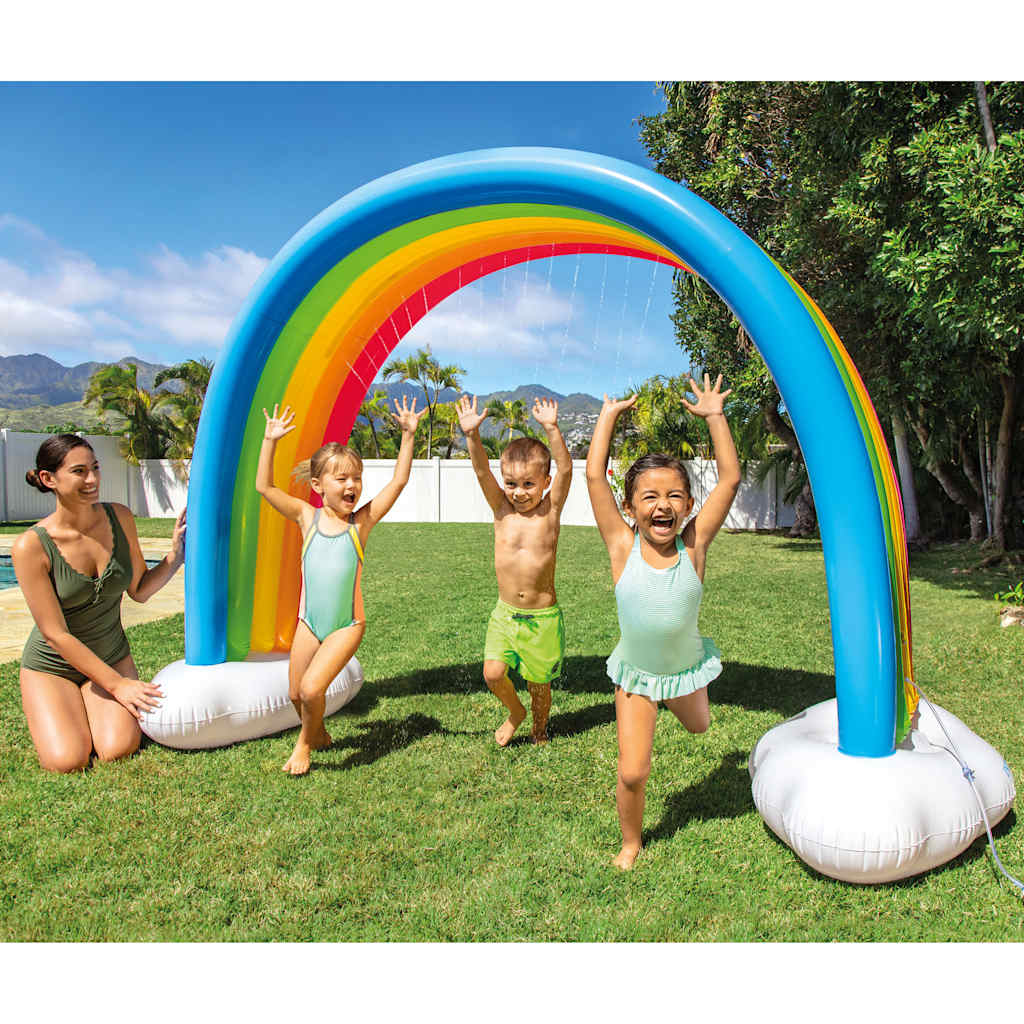 INTEX Spruzzatore Multicolore con Arcobaleno e Nuvole 300x109x180 cm 3202908