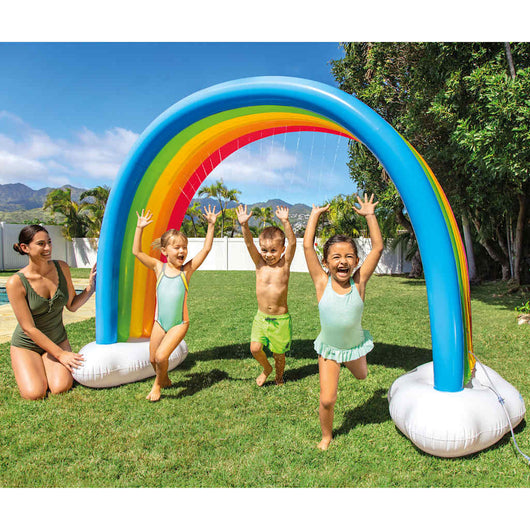 INTEX Spruzzatore Multicolore con Arcobaleno e Nuvole 300x109x180 cm 3202908