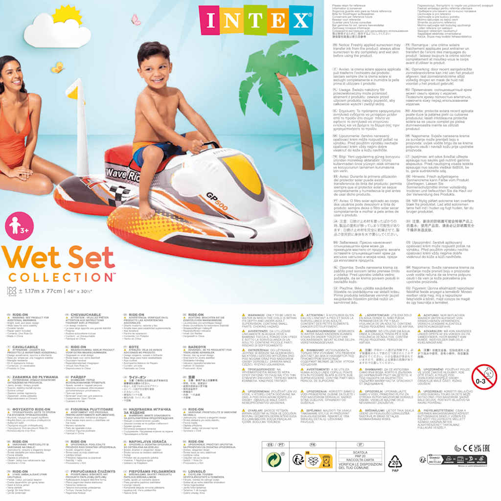 INTEX Wave Rider Cavalcabile 117x77 cm 3202912