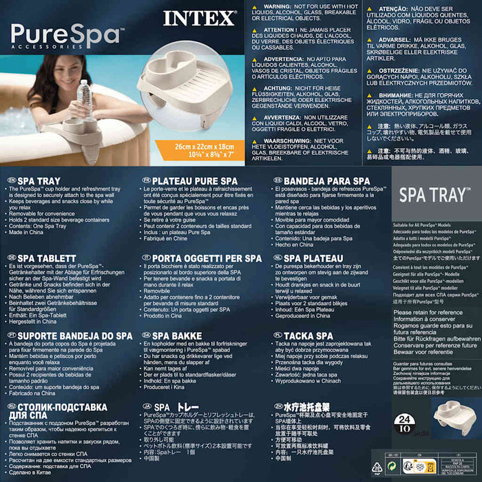 INTEX Portabicchieri Rimovibile per Vasca Idromassaggio 3202922