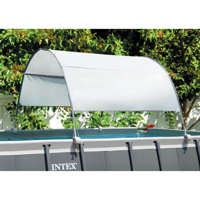 INTEX Tettoia per Piscina Grigio Chiaro 3202927