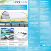 INTEX Tettoia per Piscina Grigio Chiaro 3202927